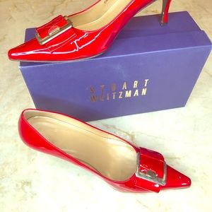 Stuwart Weitzman red pumps
